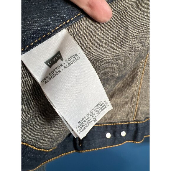 Levis Mens Denim Trucker Jacket Medium Classic - Picture 4 of 9
